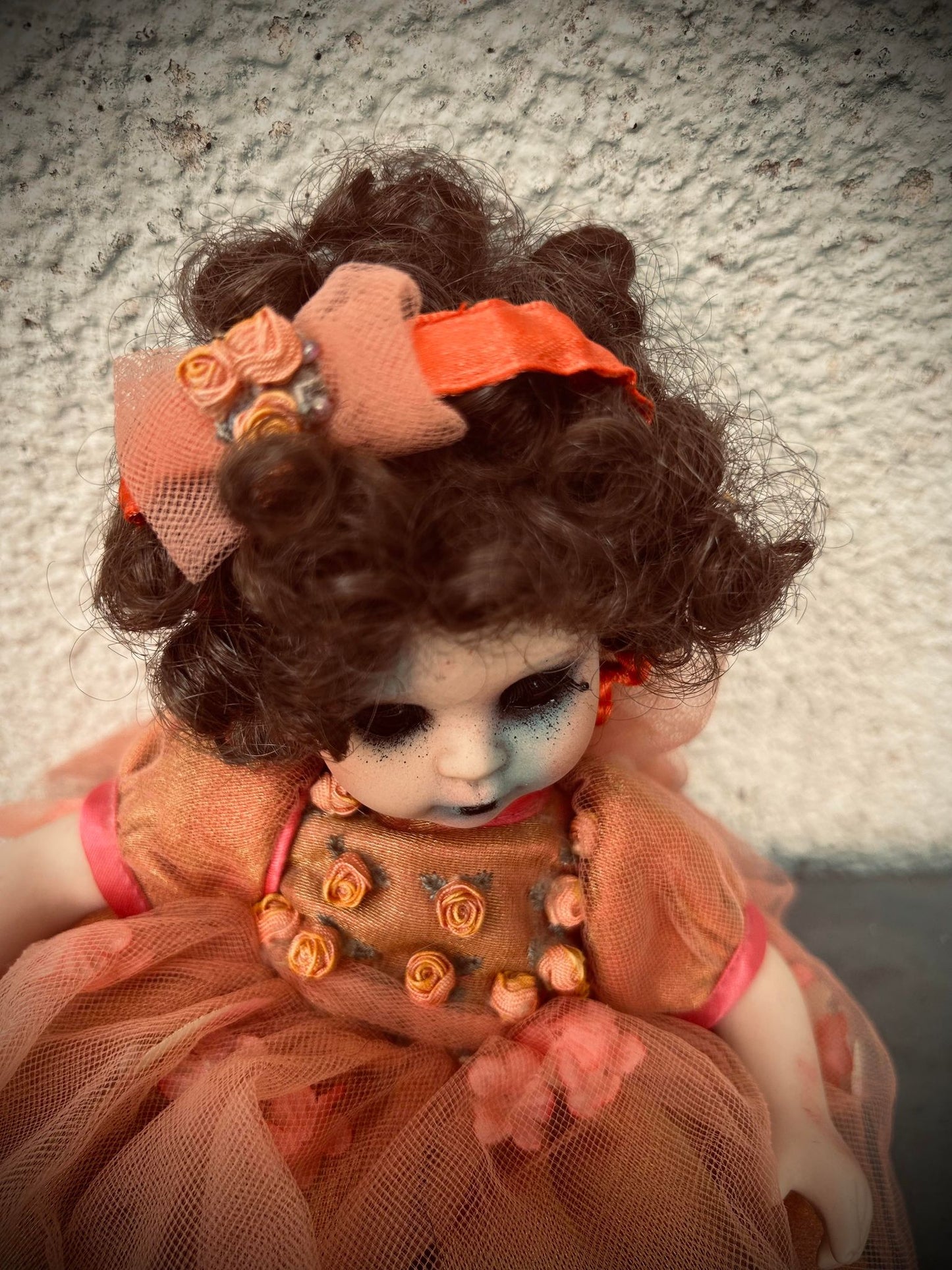 Meet Harlow 9" Mini Haunt Doll Porcelain Zombie Undead Haunted Spirit Paranormal Spooky Possessed Positive Oddity Gift Idea Supernatural