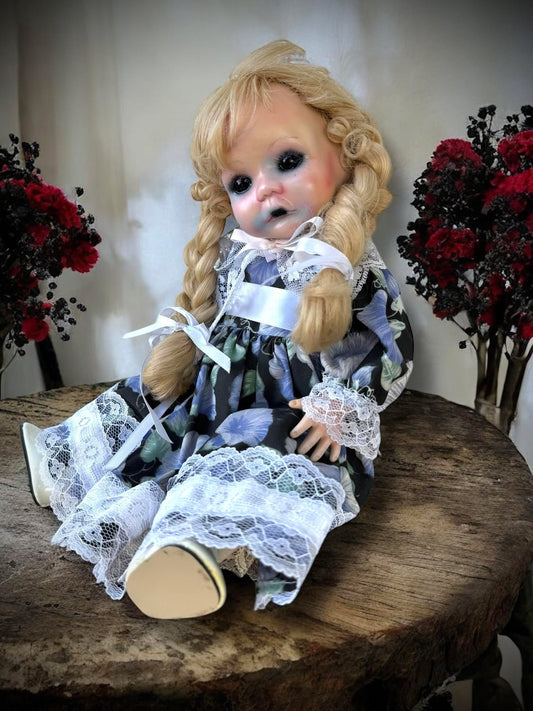 Meet Cora 14" Doll Porcelain Creepy Haunted Spirit Supernatural Possessed Positive Oddity Occult Paranormal Gift Idea Specimen 1030