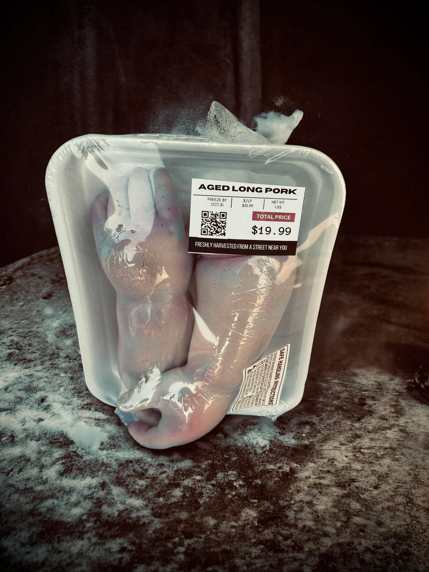 Packaged Meat Aged Long Pork Porcelain Doll Parts Butcher Gothic Voodoo Witchcraft Curiosity, Oddity, Unique Gift Idea Specimen 522 Hands