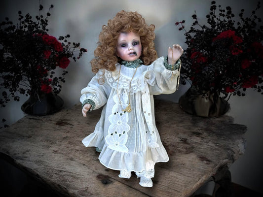 Meet Alyssa 18" Doll Porcelain Creepy Haunted Spirit Supernatural Possessed Positive Oddity Occult Paranormal Gift Idea Specimen 1244