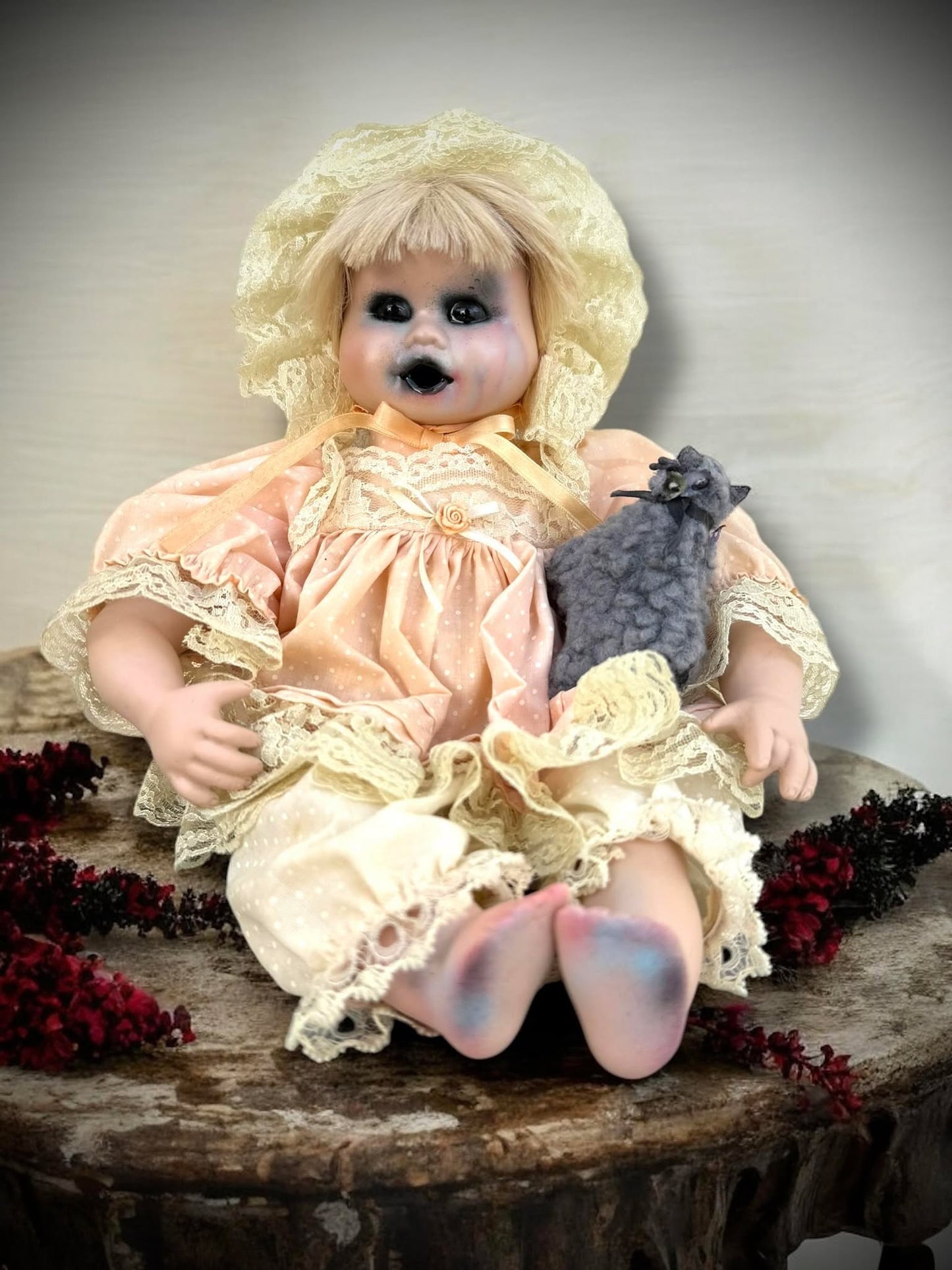 Meet Samantha 13" Doll Porcelain Creepy Haunted Spirit Supernatural Possessed Positive Oddity Occult Paranormal Gift Idea Specimen 1210