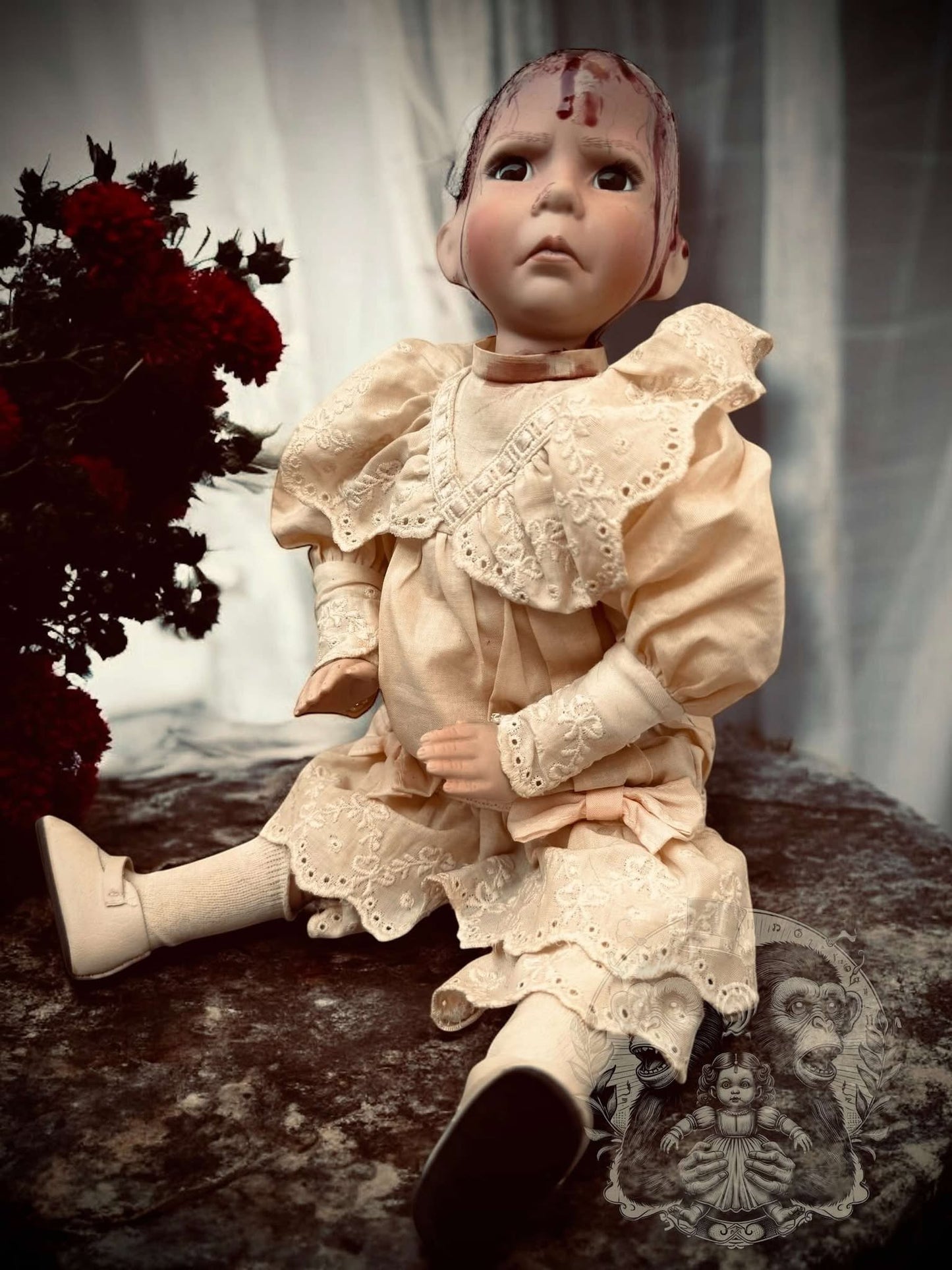 Meet Stephanie 13" Doll Porcelain Creepy Haunted Spirit Supernatural Possessed Positive Oddity Occult Paranormal Gift Idea Specimen 858