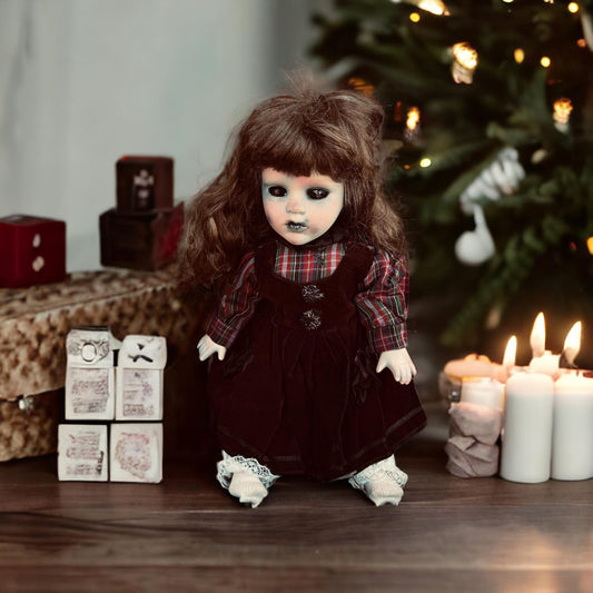 Meet Robin 11" Doll Porcelain Witchy Creepy Haunted Spirit Infected Scary Spooky Zombie Possessed Fall Gothic Positive Energy gift idea