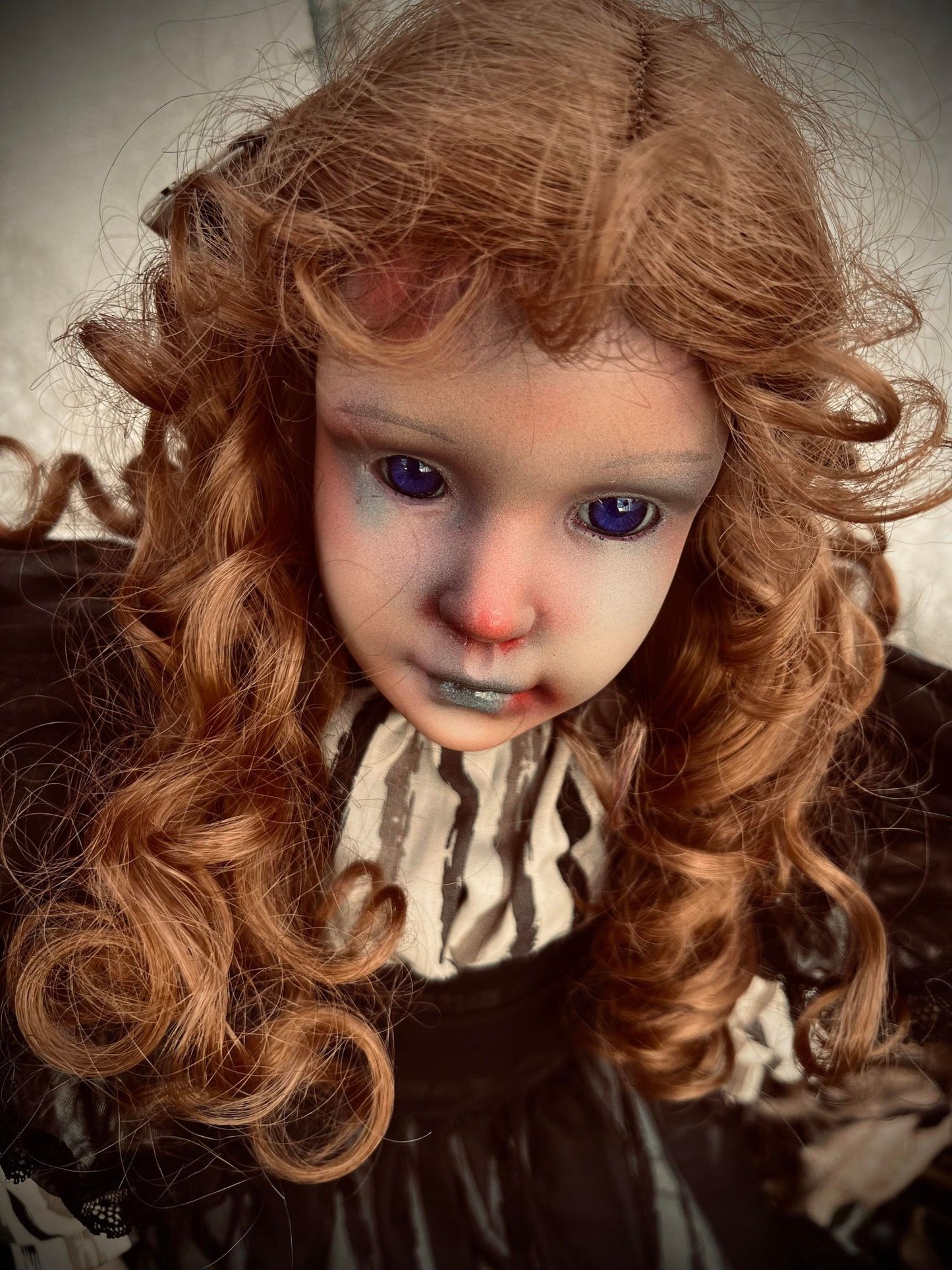 Meet Melissa 30" Doll Porcelain Witchy Creepy Haunted Spirit Infected Scary Poltergeist Spooky Purple Eyes Possessed Gothic Positive Gift