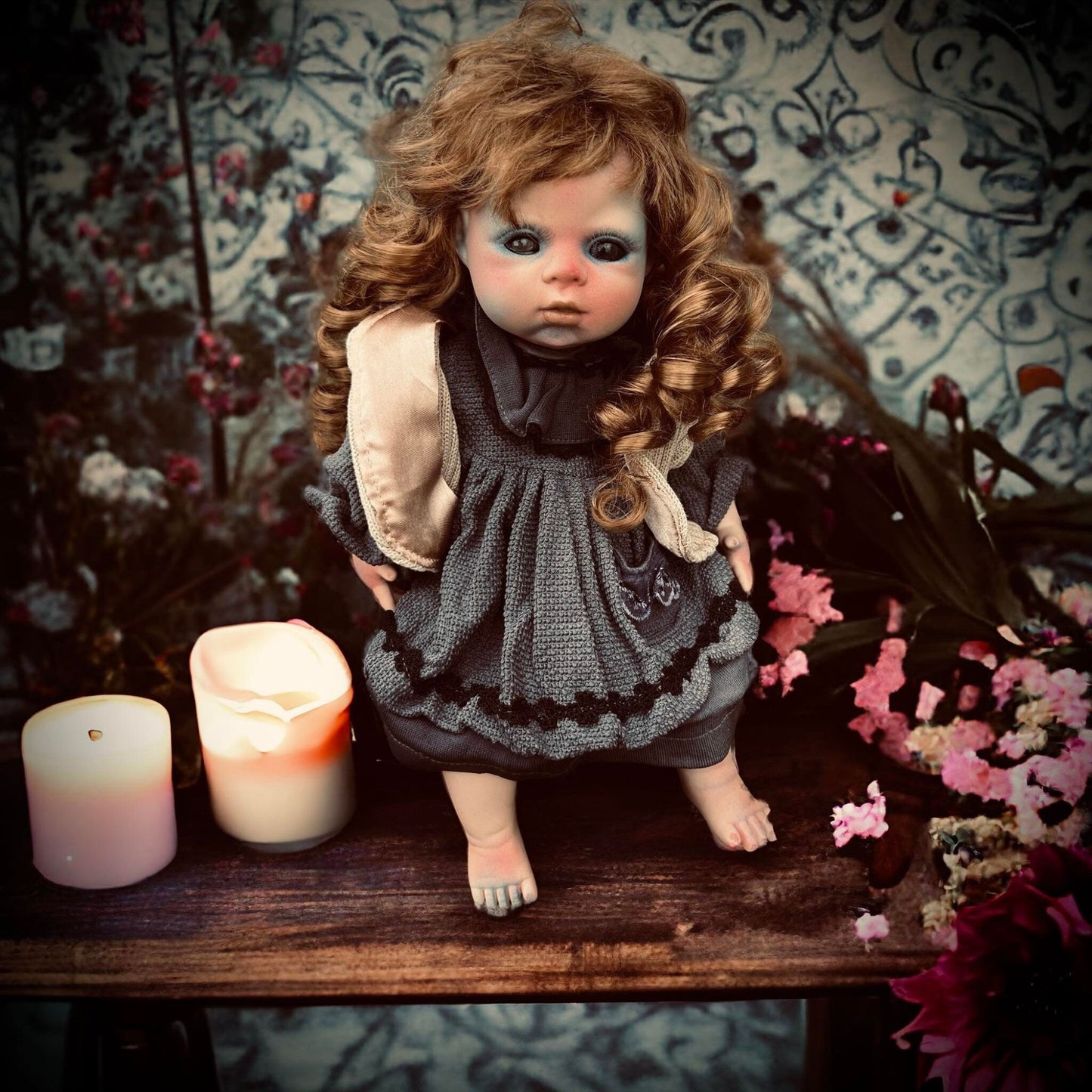 Meet Claudia 13" Doll Porcelain Witchy Creepy Haunted Spirit Infected Scary Poltergeist Spooky possessed Gothic Positive Gift Idea Vessel