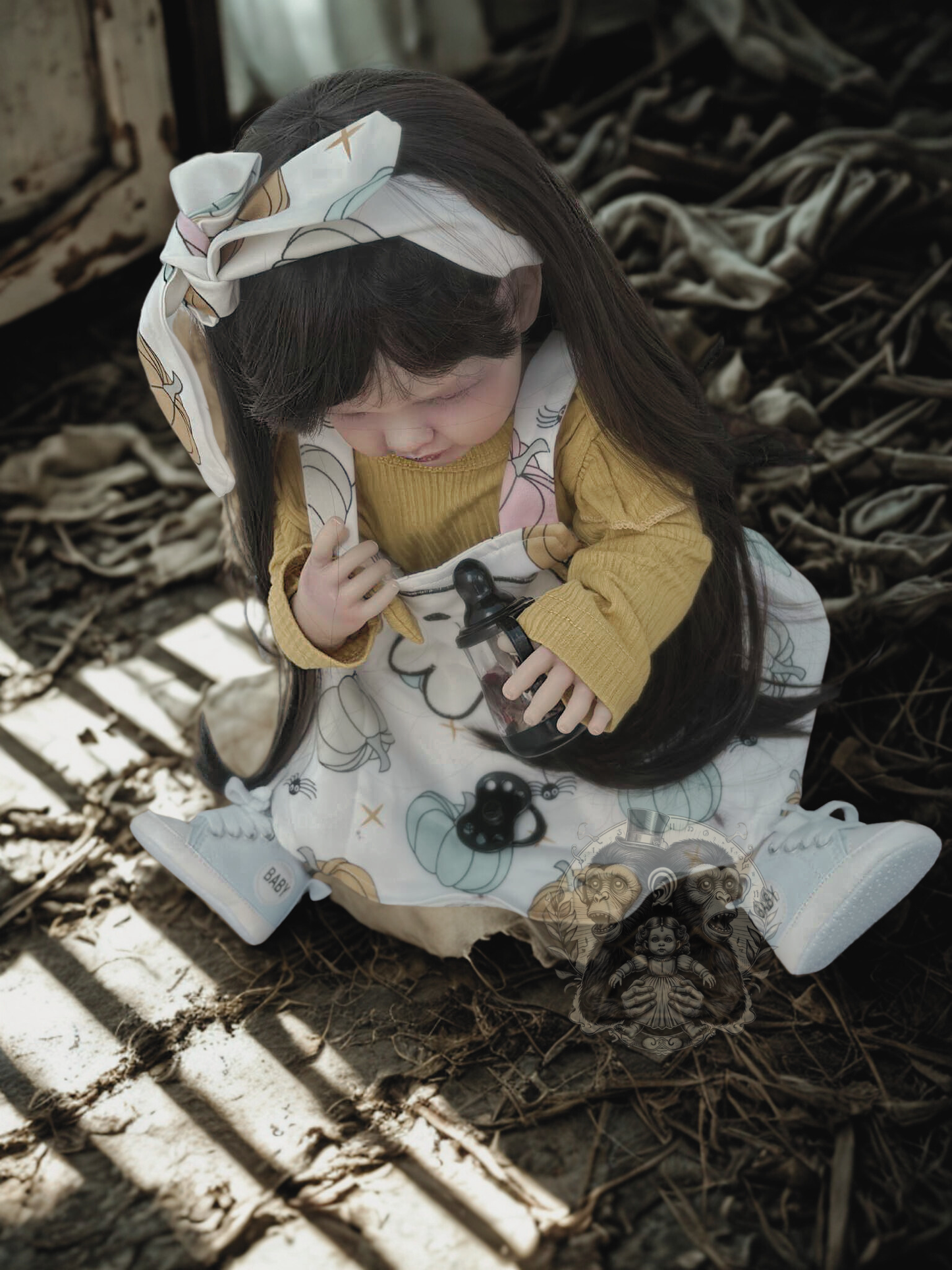 Lila Mae — The Undying Child OOAK Zombie Horror Doll Disturbing Oddity Scary Creepy Gift Idea Halloween Undead Reborn