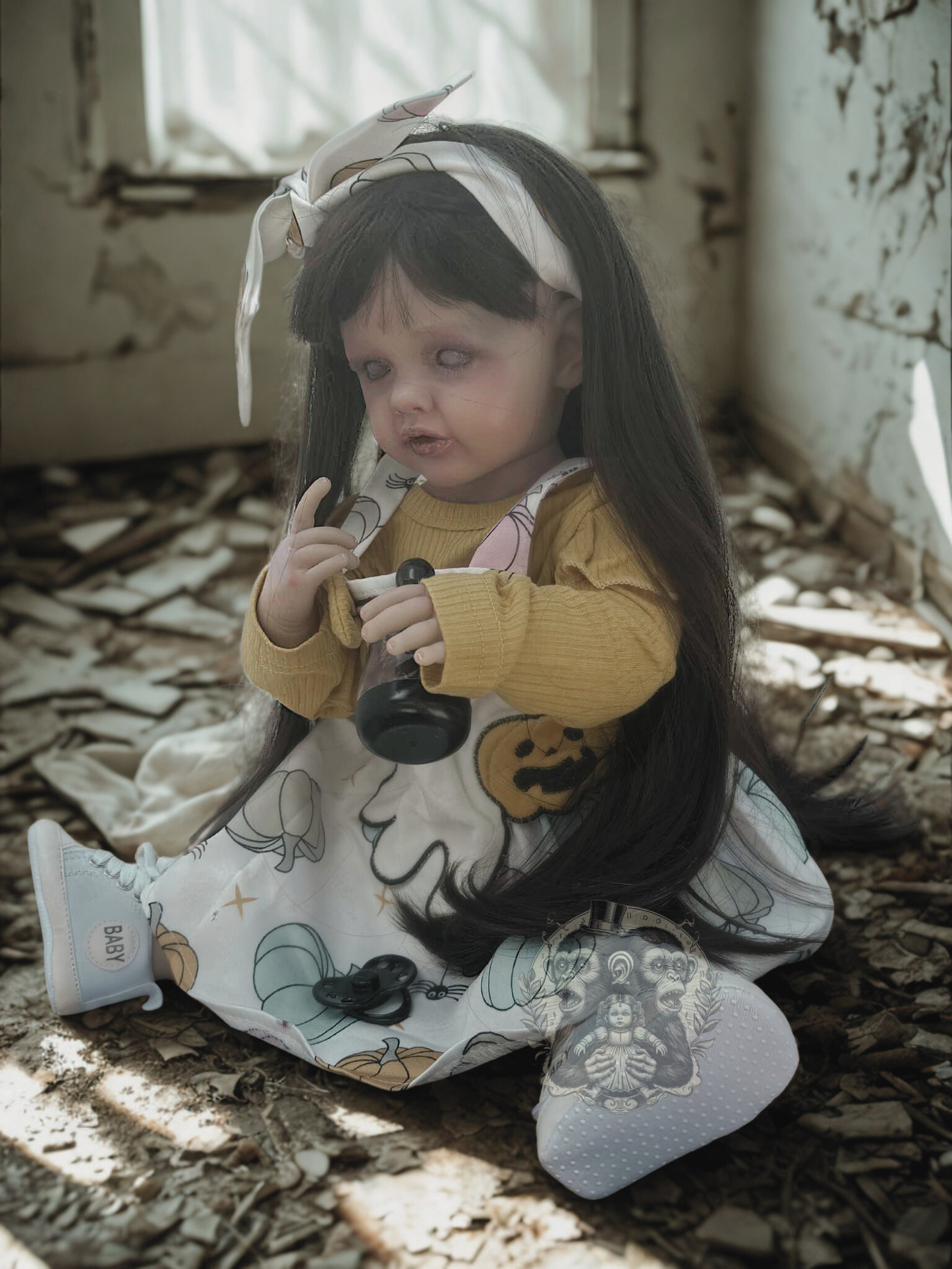 Lila Mae — The Undying Child OOAK Zombie Horror Doll Disturbing Oddity Scary Creepy Gift Idea Halloween Undead Reborn
