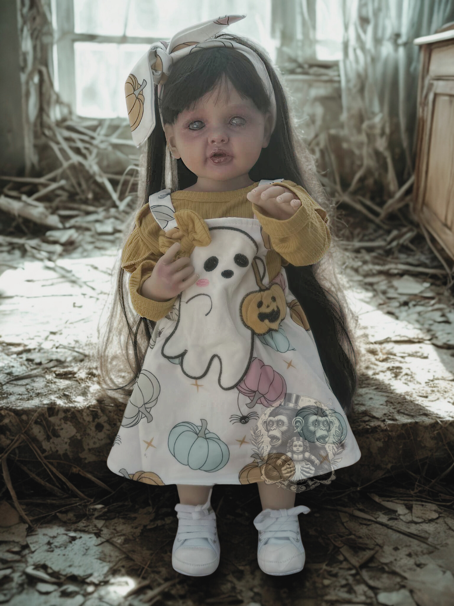 Lila Mae — The Undying Child OOAK Zombie Horror Doll Disturbing Oddity Scary Creepy Gift Idea Halloween Undead Reborn