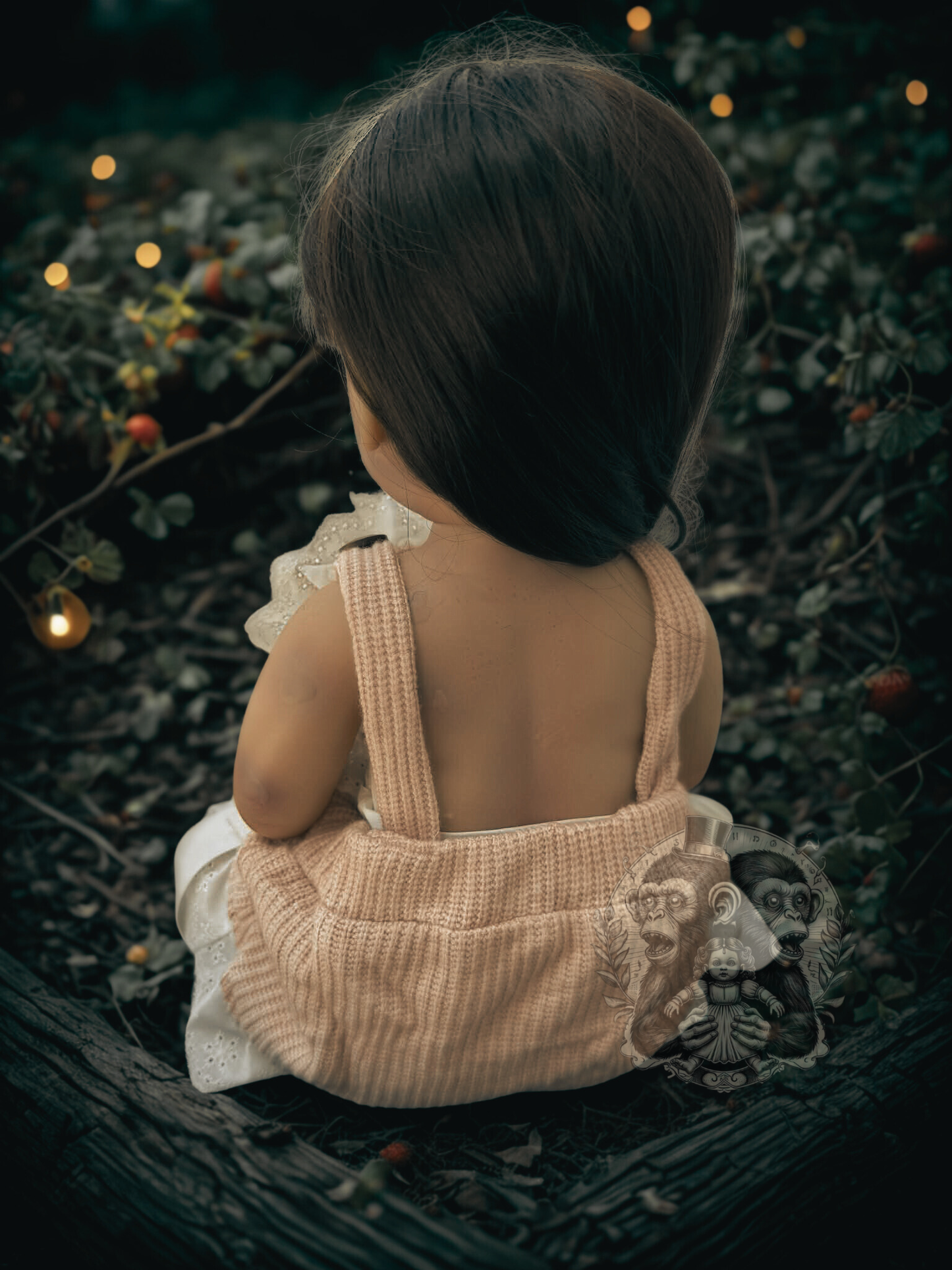 Clara Rose — The Strawberry Patch Child 22" OOAK Zombie Horror Doll Disturbing Oddity Scary Creepy Gift Idea Halloween Undead Baby Reborn