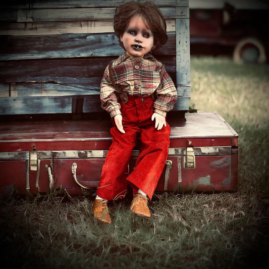 Meet Matt 24" Doll Porcelain Witchy Creepy Haunted Spirit Infected Scary Poltergeist Spooky Possessed Gothic Positive Gift Idea Red Eyes