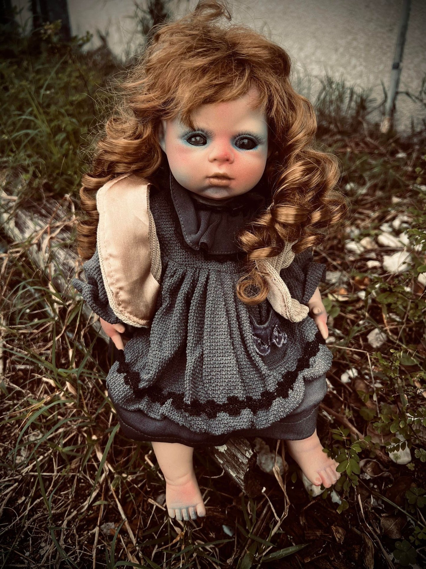 Meet Claudia 13" Doll Porcelain Witchy Creepy Haunted Spirit Infected Scary Poltergeist Spooky possessed Gothic Positive Gift Idea Vessel