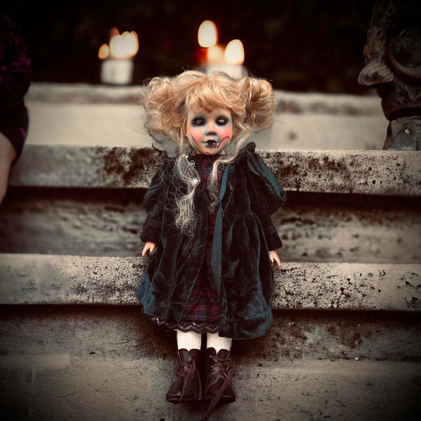 Meet Renee 16" Doll Porcelain Witchy Creepy Haunted Spirit Infected Scary Poltergeist Spooky Possessed Gothic Positive Gift Idea Vessel