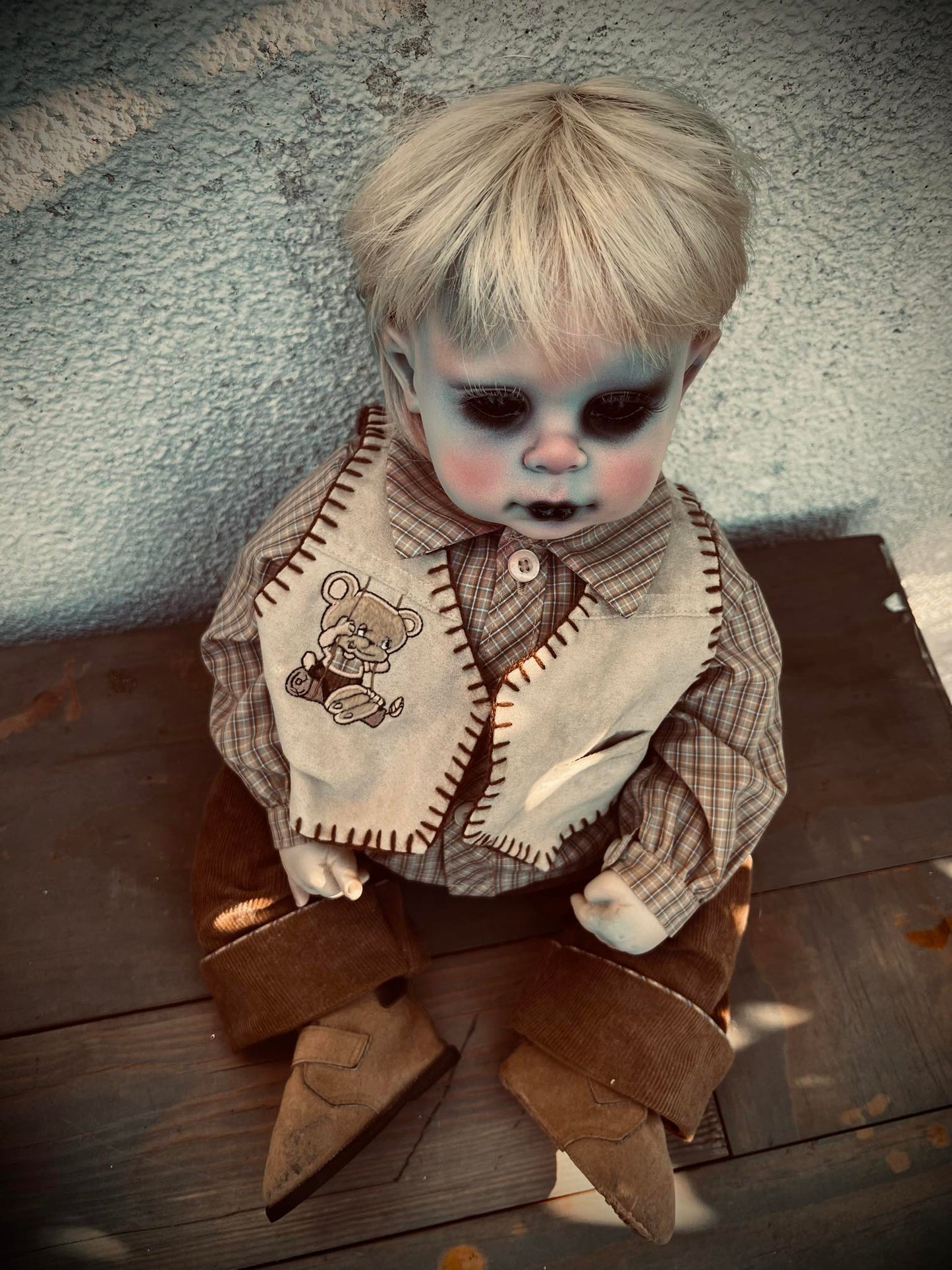 Meet Danny 20" Doll Porcelain Zombie Undead Witchy Creepy Haunted Spirit Infected Scary Spooky Possessed Positive Oddity Gift Idea