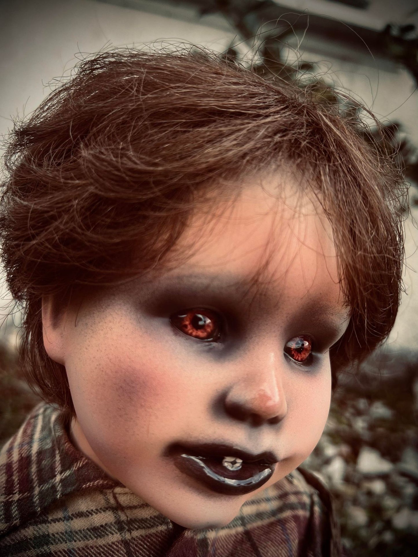 Meet Matt 24" Doll Porcelain Witchy Creepy Haunted Spirit Infected Scary Poltergeist Spooky Possessed Gothic Positive Gift Idea Red Eyes