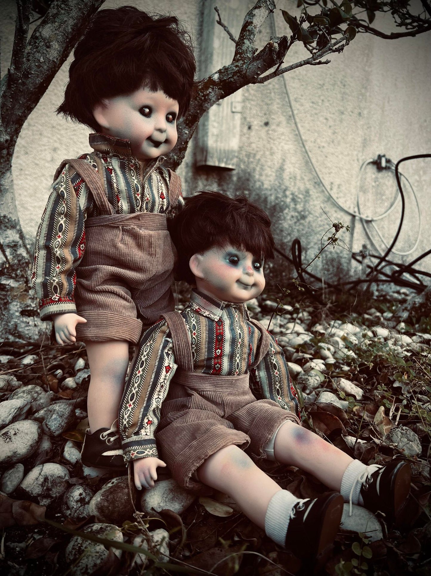 Meet Ryan & Robin 15" Twin Spirit Porcelain Baby Doll Haunted Vessels Infected Scary Spooky Zombie Possessed Gothic Positive Energy Haunt