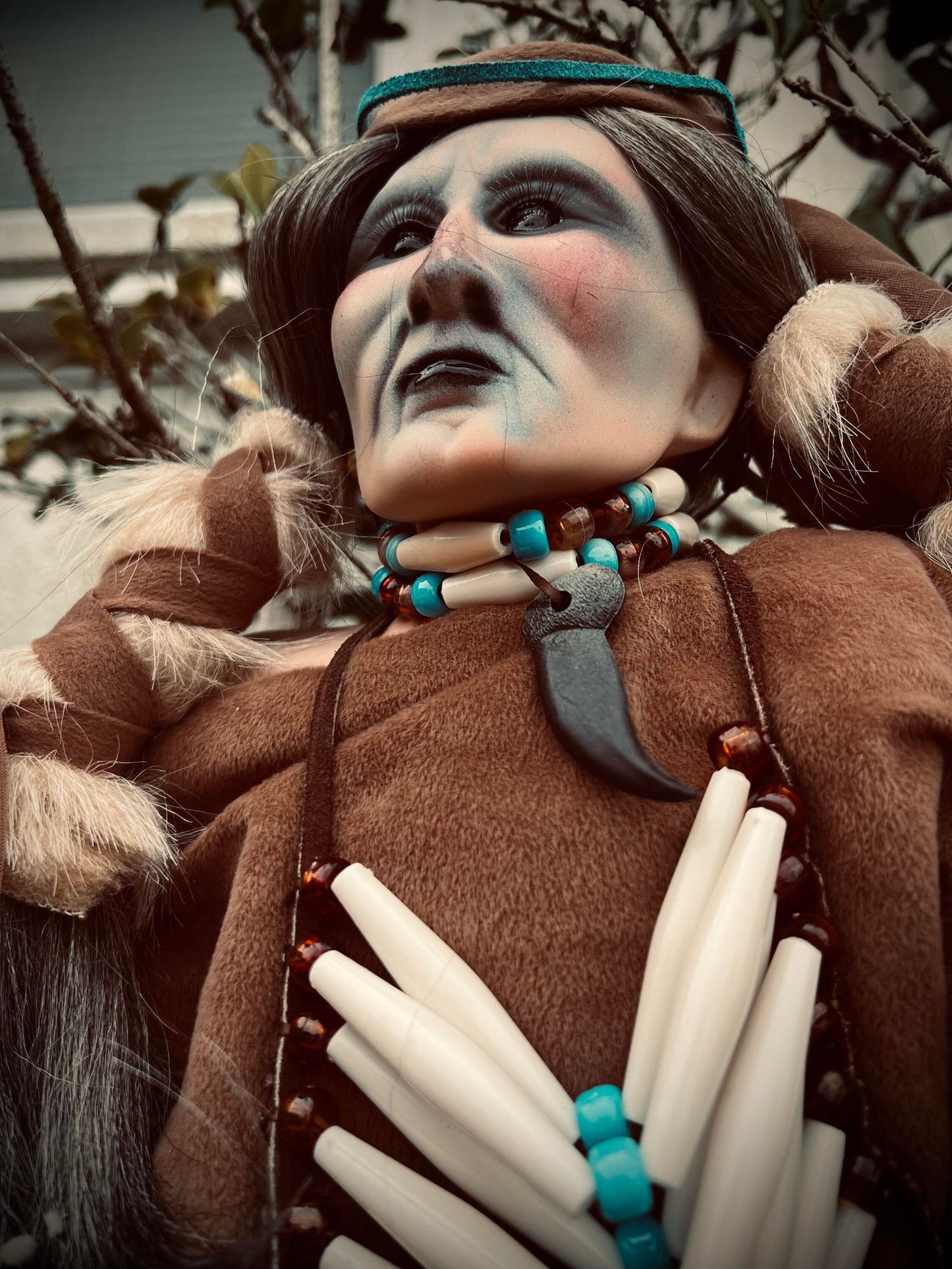 Meet Alo 26" Doll Porcelain Witchy Creepy Haunted Spirit Infected Scary Poltergeist Spooky Native American Possessed Gothic Positive Gift