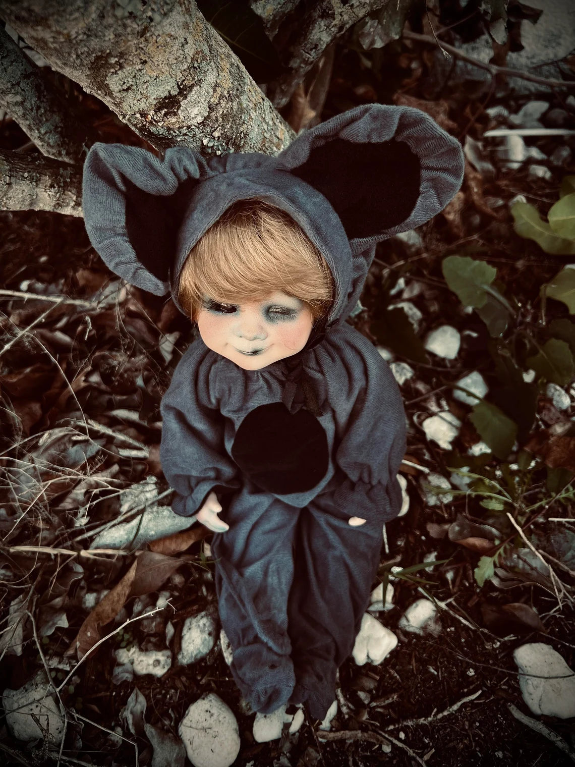 Meet Patsy 14" Doll Mouse Porcelain Witchy Creepy Haunted Spirit Infected Scary Spooky Zombie Possessed Fall Gothic Positive Energy