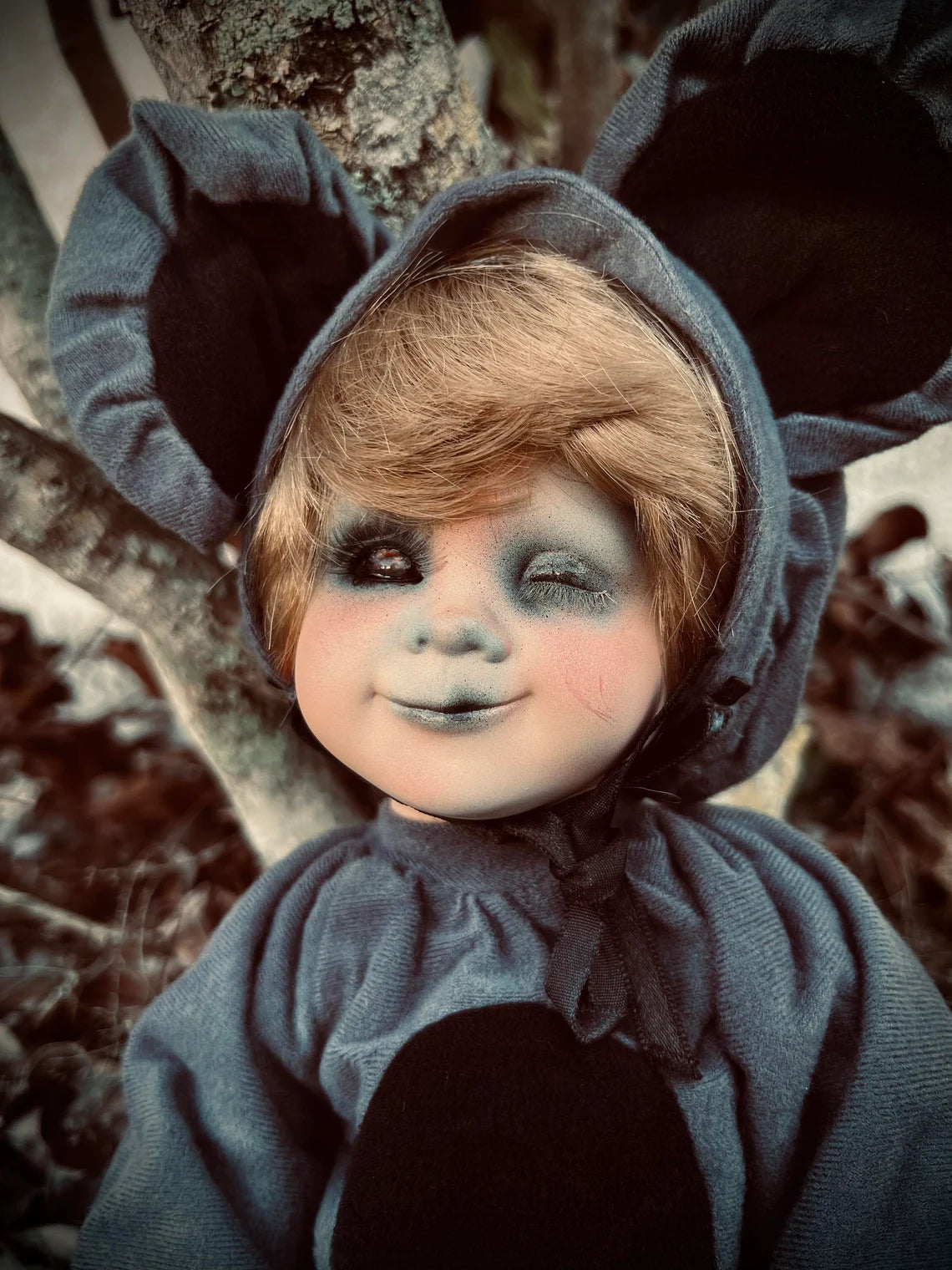 Meet Patsy 14" Doll Mouse Porcelain Witchy Creepy Haunted Spirit Infected Scary Spooky Zombie Possessed Fall Gothic Positive Energy