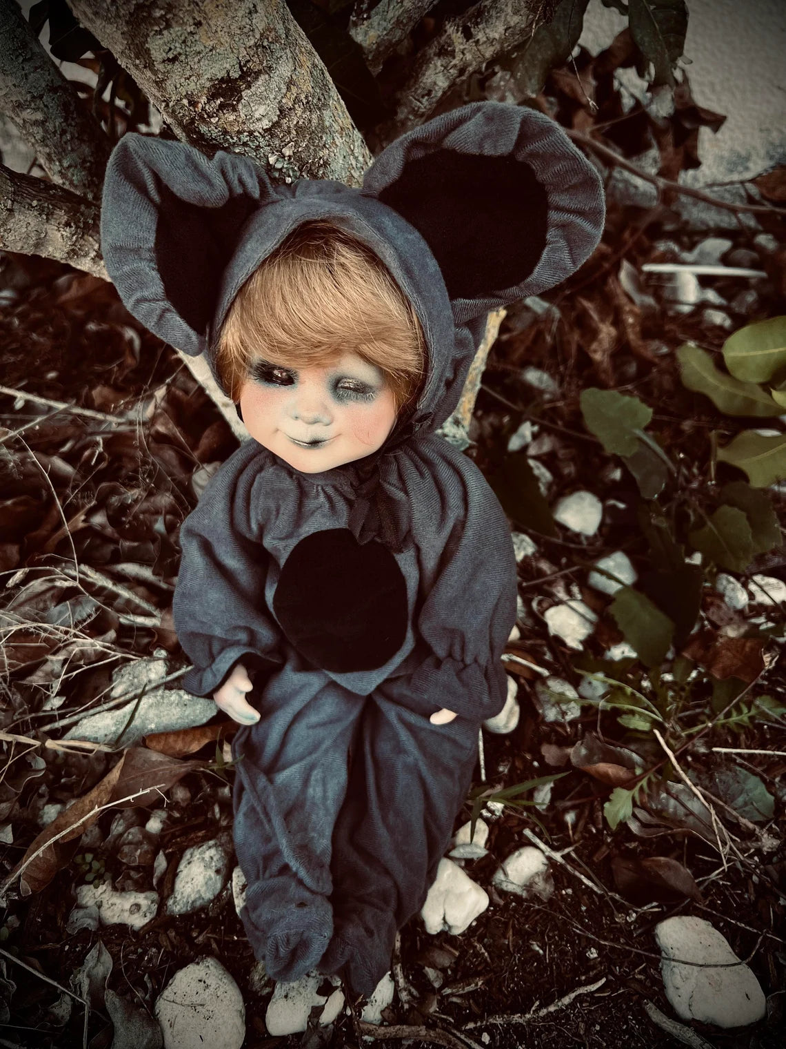 Meet Patsy 14" Doll Mouse Porcelain Witchy Creepy Haunted Spirit Infected Scary Spooky Zombie Possessed Fall Gothic Positive Energy