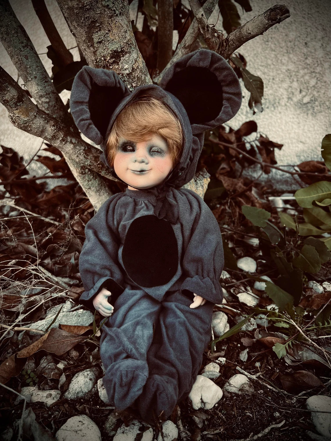 Meet Patsy 14" Doll Mouse Porcelain Witchy Creepy Haunted Spirit Infected Scary Spooky Zombie Possessed Fall Gothic Positive Energy