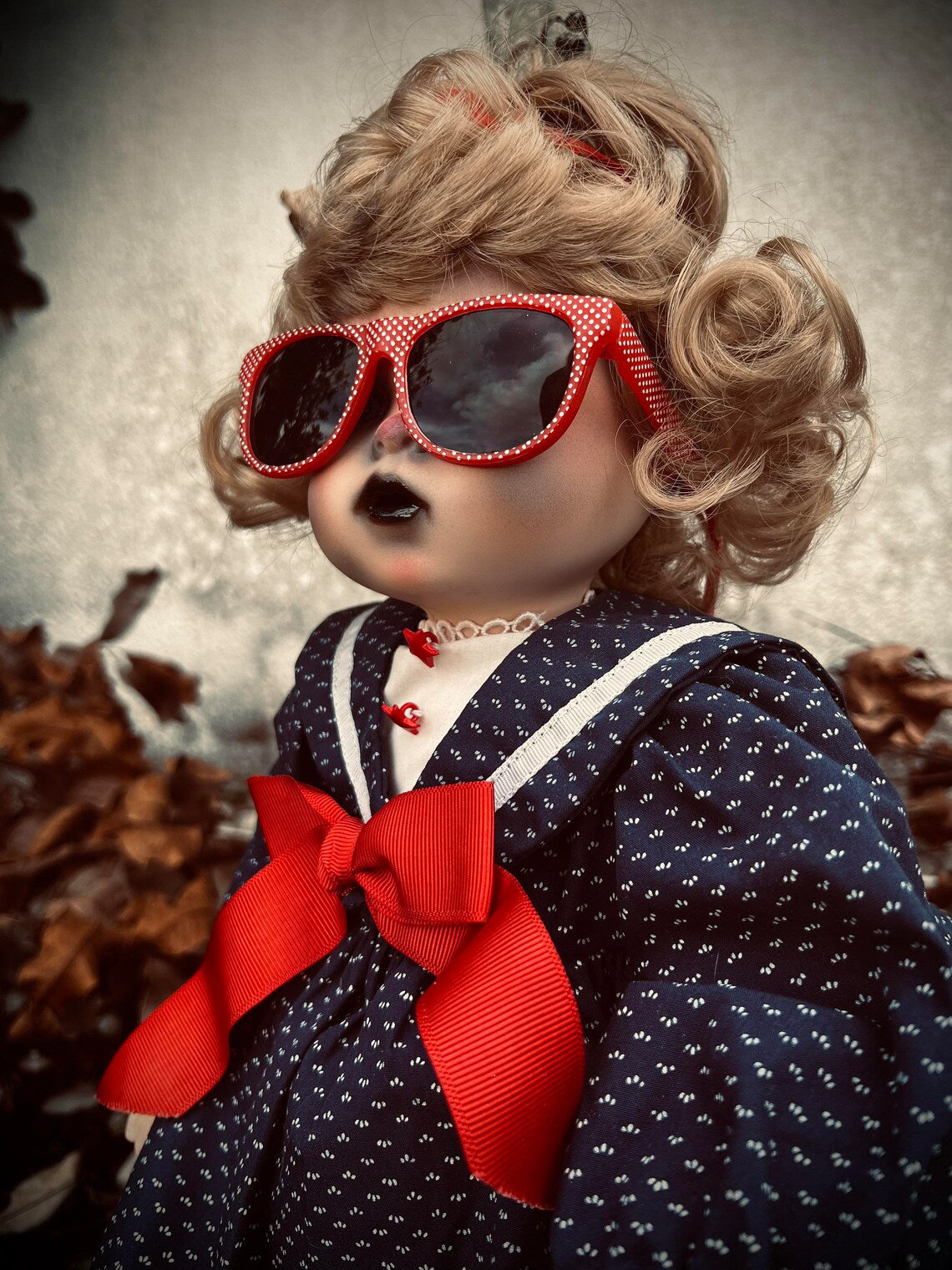 Meet Olive 20" Doll Porcelain Witchy Creepy Haunted Spirit Infected Scary Poltergeist Spooky Blue Eyes Possessed Gothic Positive Gift Idea