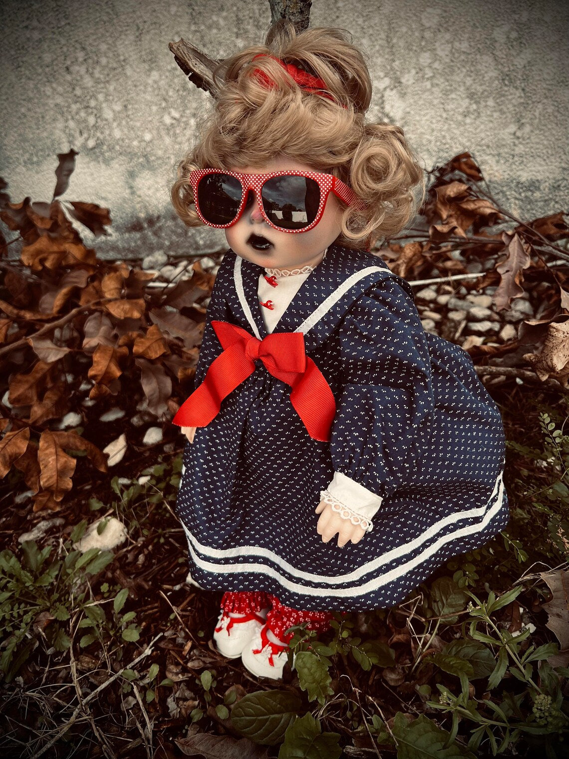 Meet Olive 20" Doll Porcelain Witchy Creepy Haunted Spirit Infected Scary Poltergeist Spooky Blue Eyes Possessed Gothic Positive Gift Idea