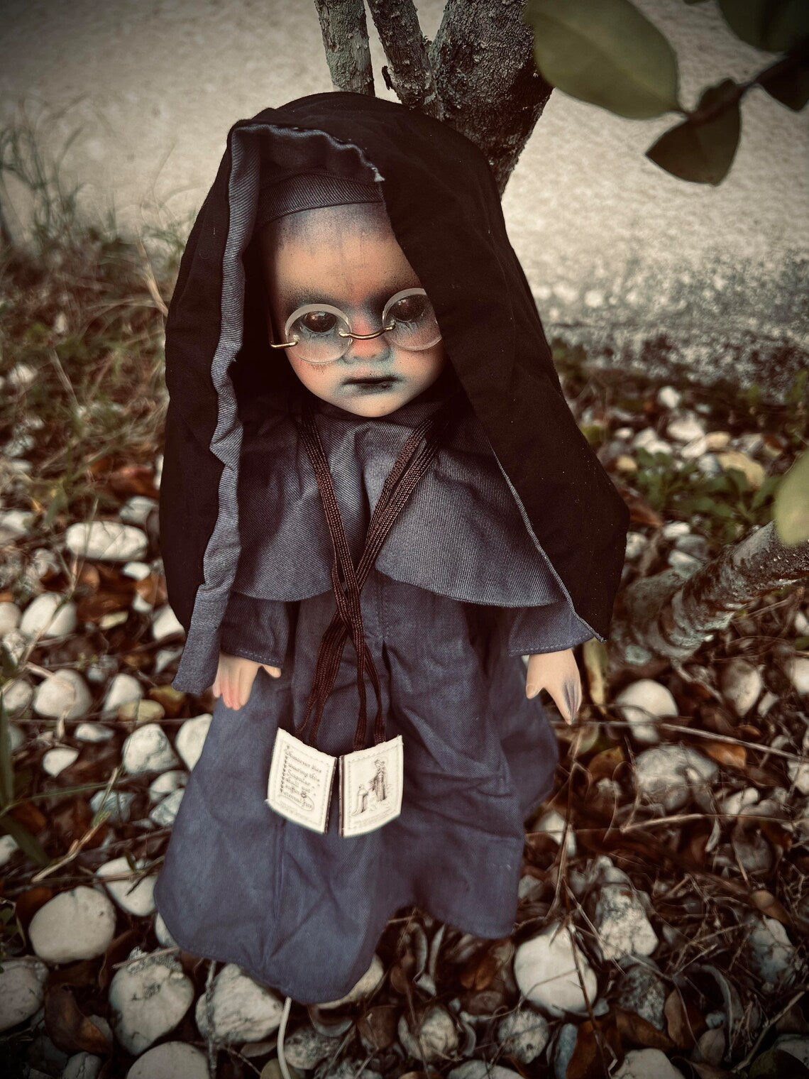 Meet Sister Netta 14" Doll Porcelain Witchy Creepy Haunted Spirit Infected Scary Poltergeist Spooky Nun Possessed Gothic Positive Gift Idea