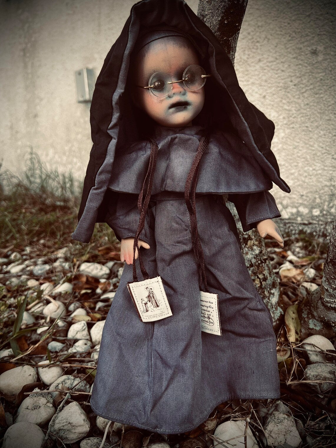 Meet Sister Netta 14" Doll Porcelain Witchy Creepy Haunted Spirit Infected Scary Poltergeist Spooky Nun Possessed Gothic Positive Gift Idea