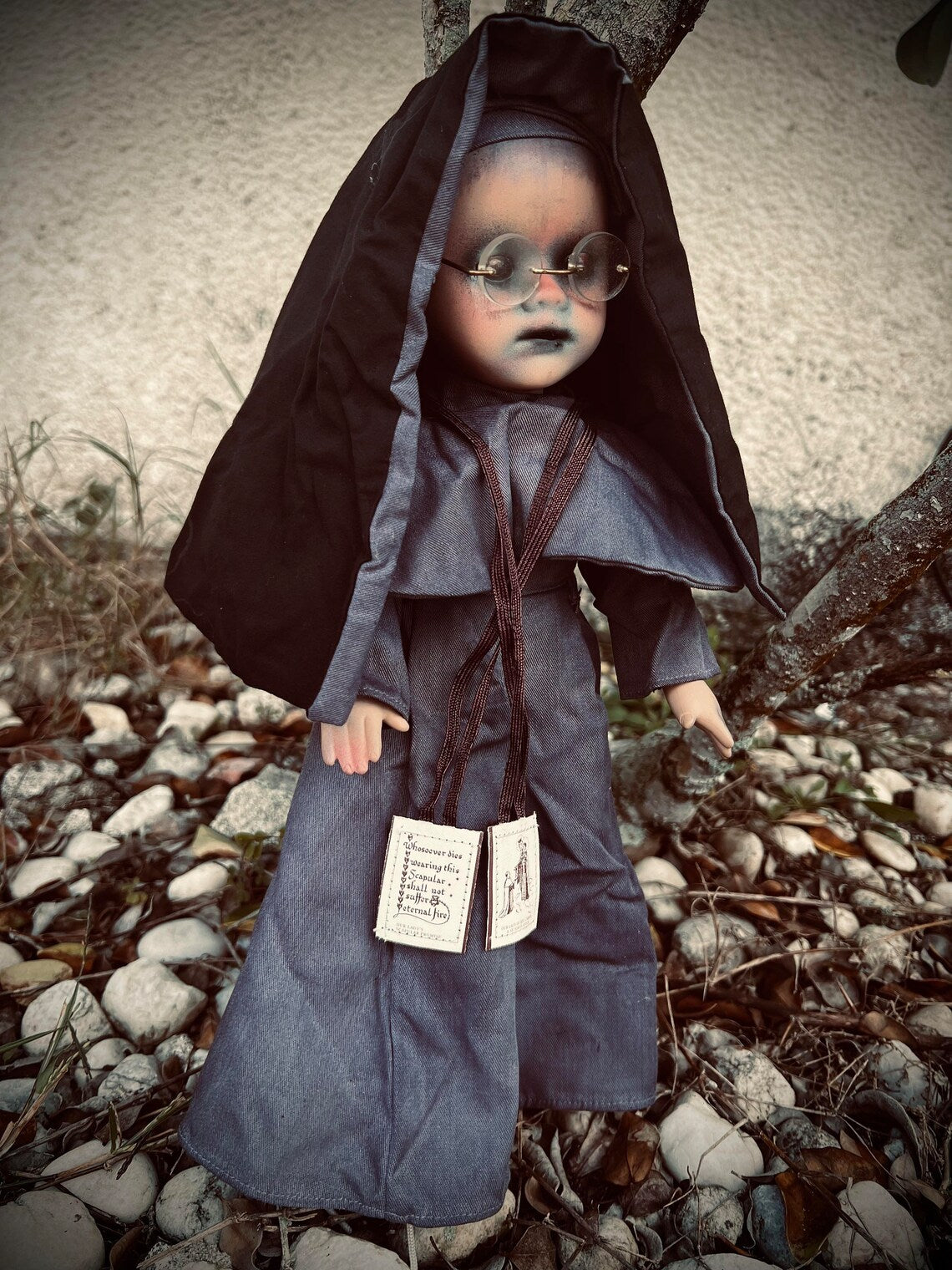 Meet Sister Netta 14" Doll Porcelain Witchy Creepy Haunted Spirit Infected Scary Poltergeist Spooky Nun Possessed Gothic Positive Gift Idea