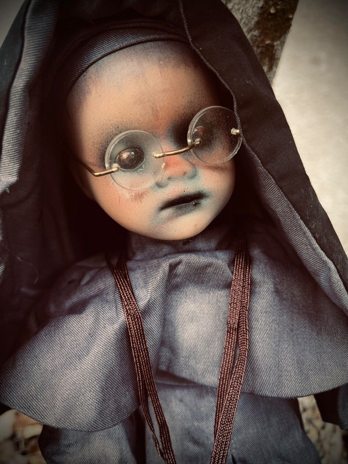 Meet Sister Netta 14" Doll Porcelain Witchy Creepy Haunted Spirit Infected Scary Poltergeist Spooky Nun Possessed Gothic Positive Gift Idea